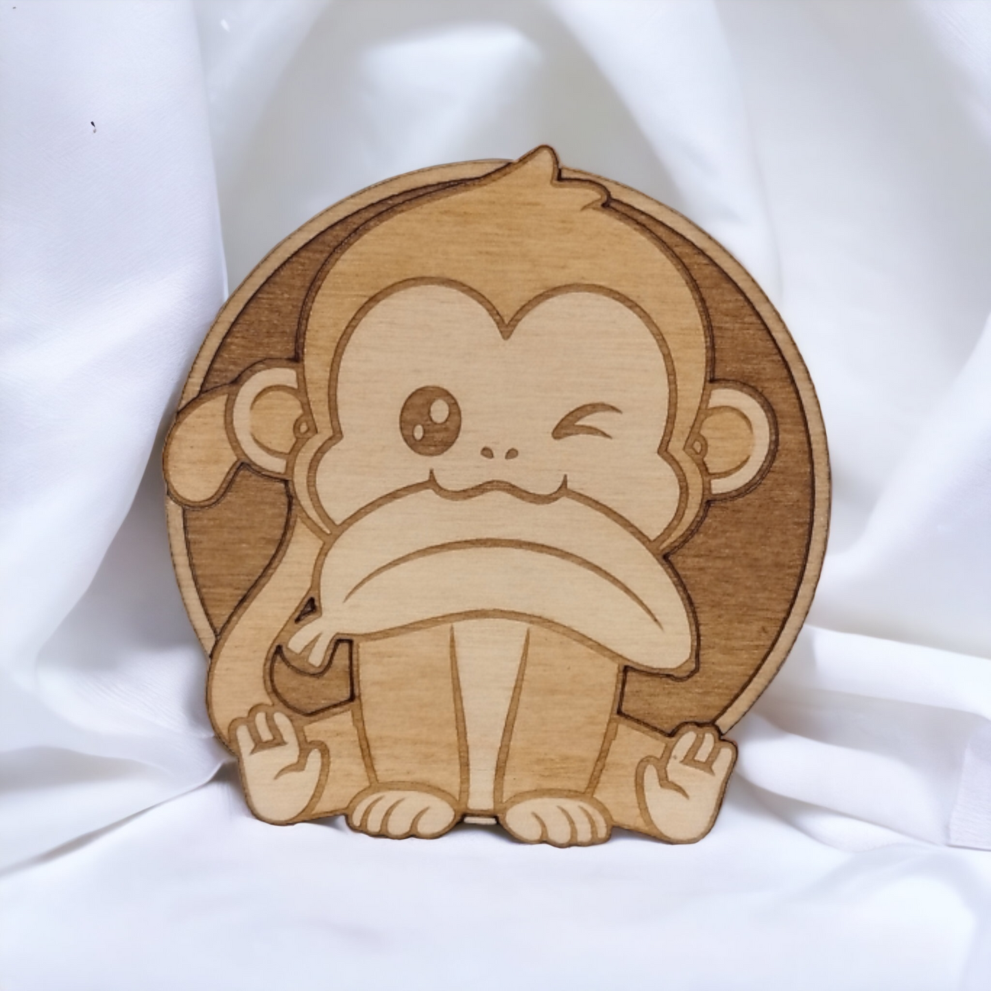 Set of 6 Cute Animals Collection Wooden Coasters - Handmade Gift - Housewarming - Wood Kitchenware-6