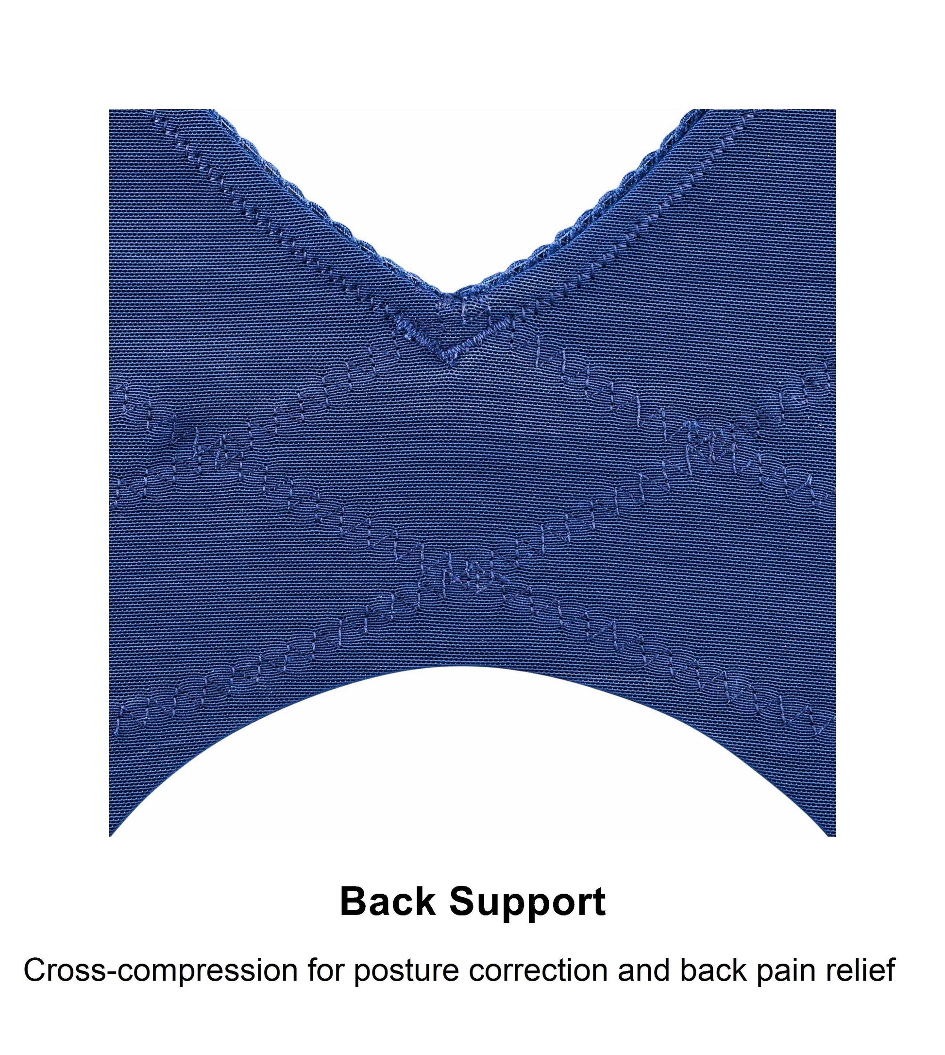 Silk & Organic Cotton Back Support Bra (Almond Peach & Pagent Blue)-8