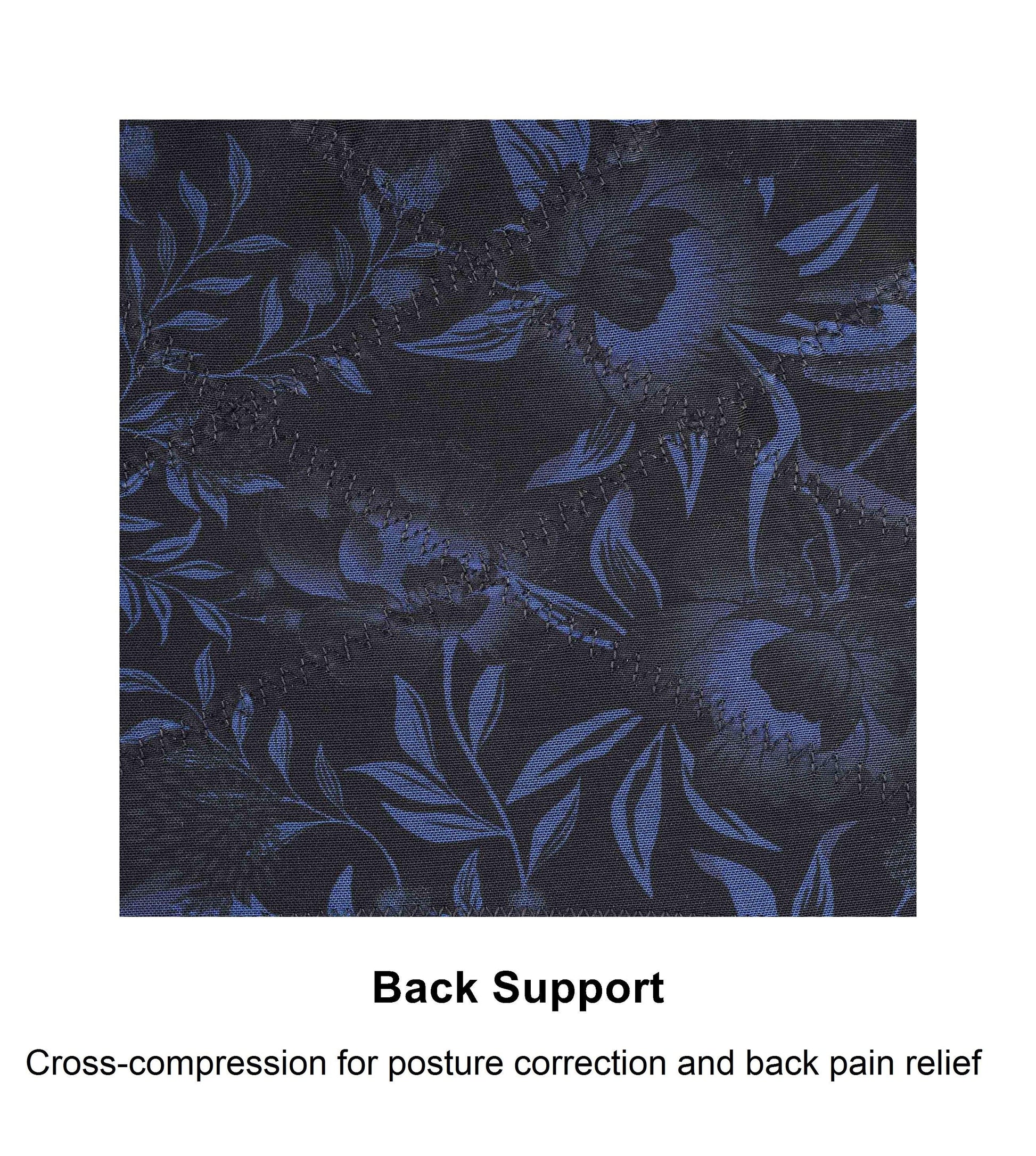 Midnight Garden Back Support Front Closure Silk & Organic Cotton Bra-4