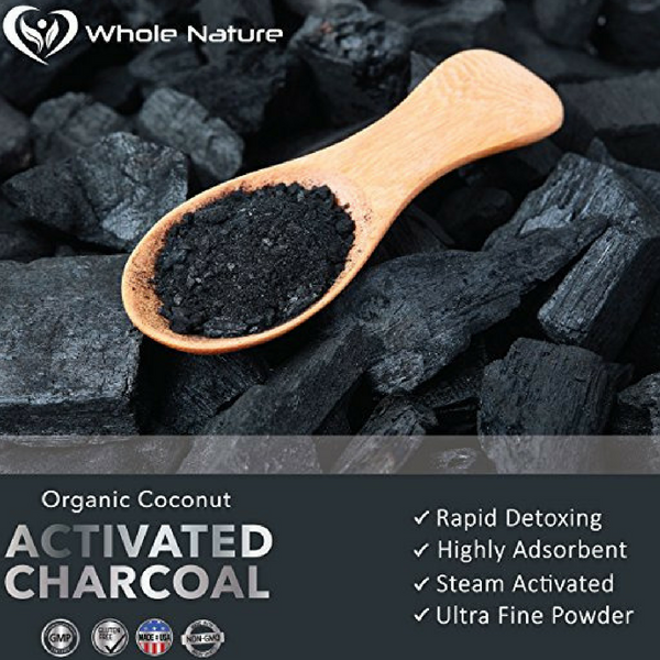 Whole Nature Organic Coconut Activated Charcoal Capsules,-4