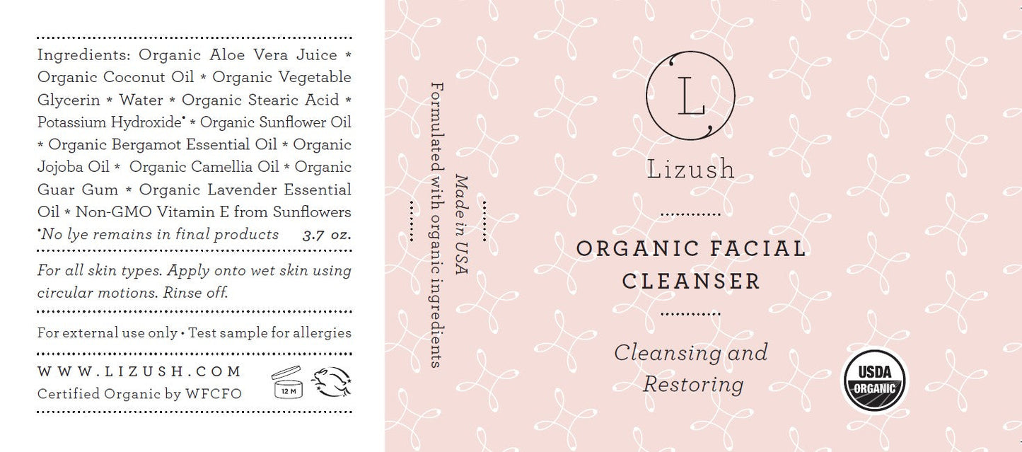 ORGANIC FACIAL CLEANSER Cleansing and Restoring-2