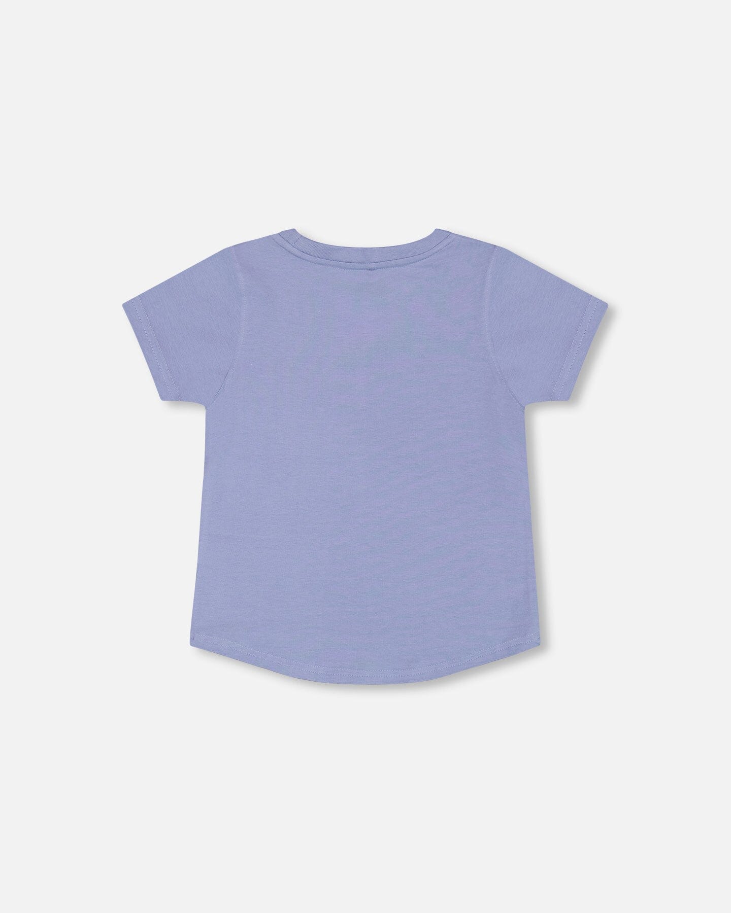 Organic Cotton T-Shirt With Print Blue-3