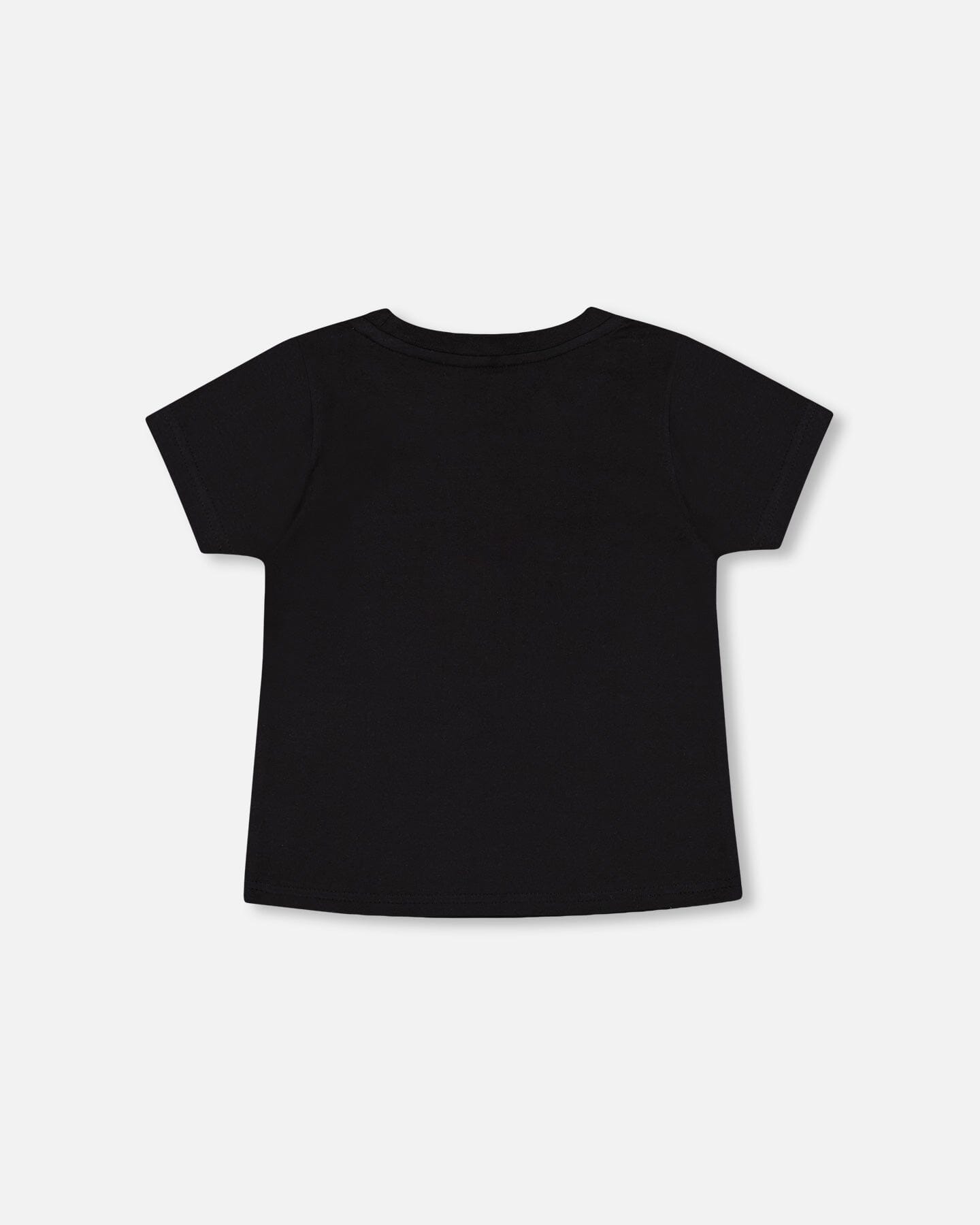 Organic Cotton T-Shirt With Print Black-2