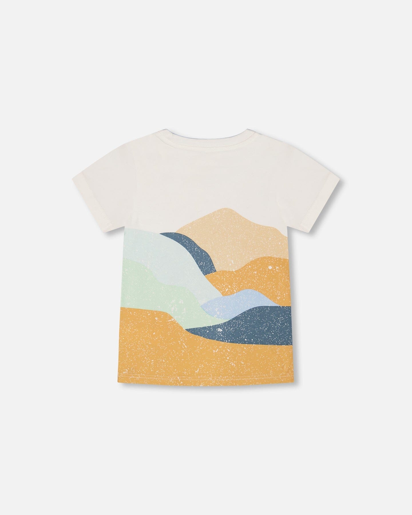 Organic Cotton T-Shirt With Large Landscape Print-3