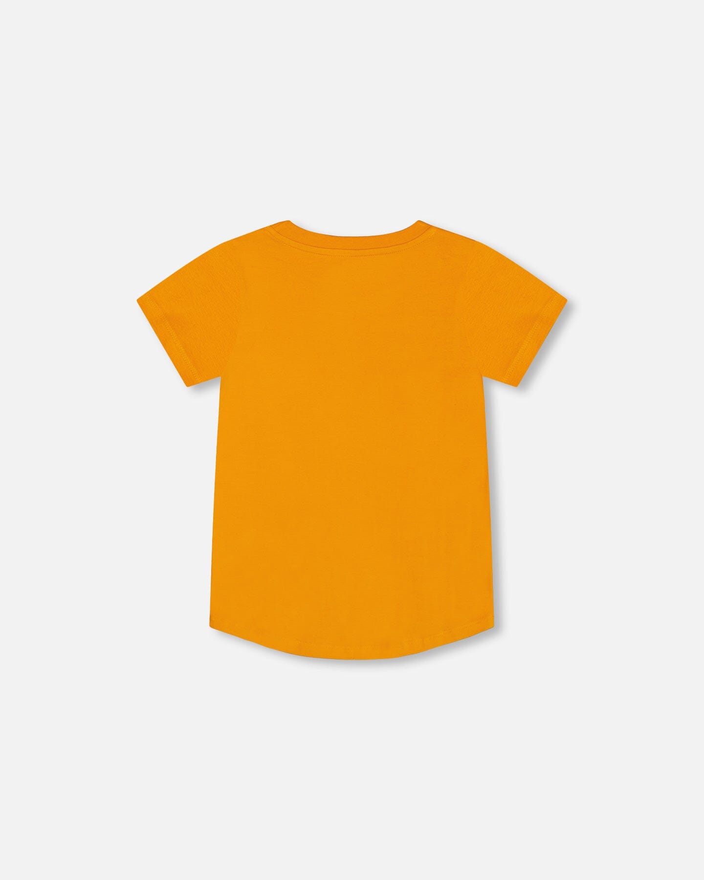 Organic Cotton T-Shirt With Sneaker Print Orange-3