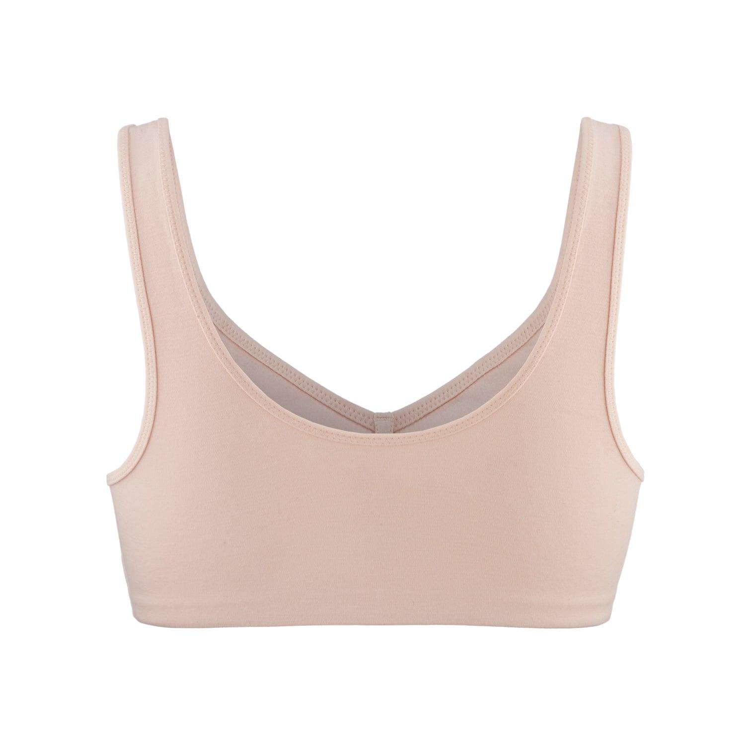 Ornate- Comfort Silk & Organic Cotton Non Wired Bra in Peach Pink-4