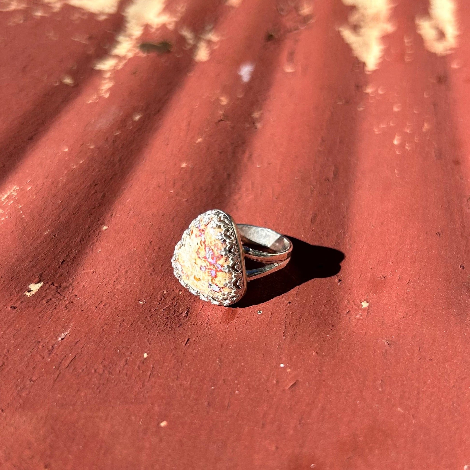 Fire Opal Statement Ring #128-2