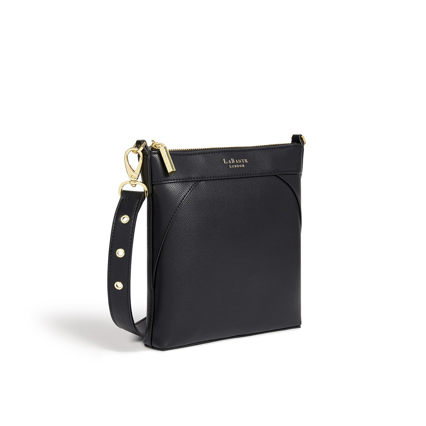 Raven Black Vegan Crossbody Bag-0