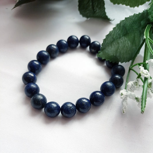 Lapis Lazuli Bracelet, Lapis Lazuli Stretch Bracelet | by nlanlaVictory-0