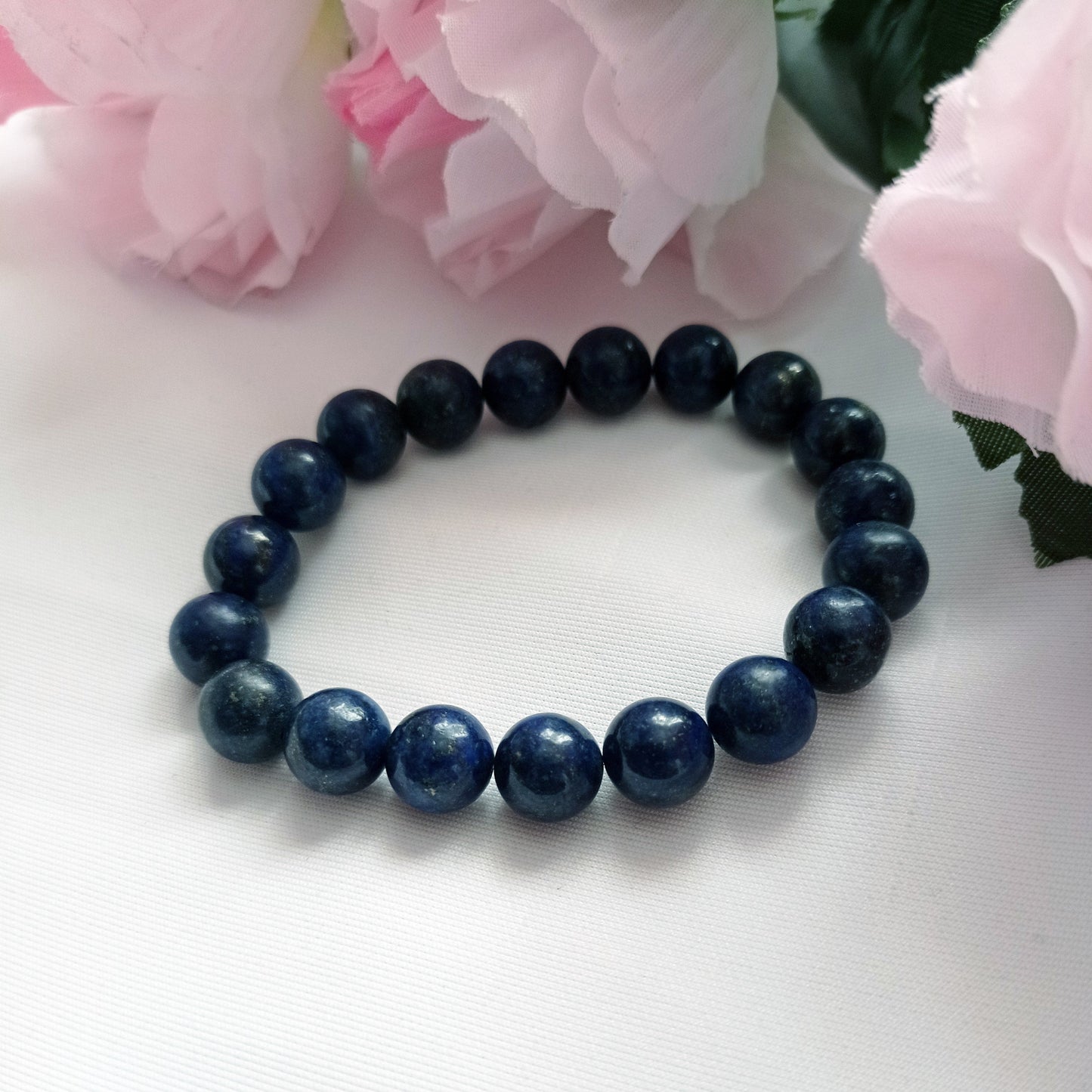 Lapis Lazuli Bracelet, Lapis Lazuli Stretch Bracelet | by nlanlaVictory-1