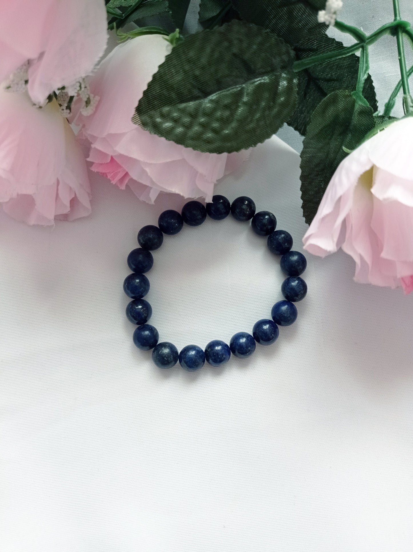 Lapis Lazuli Bracelet, Lapis Lazuli Stretch Bracelet | by nlanlaVictory-8