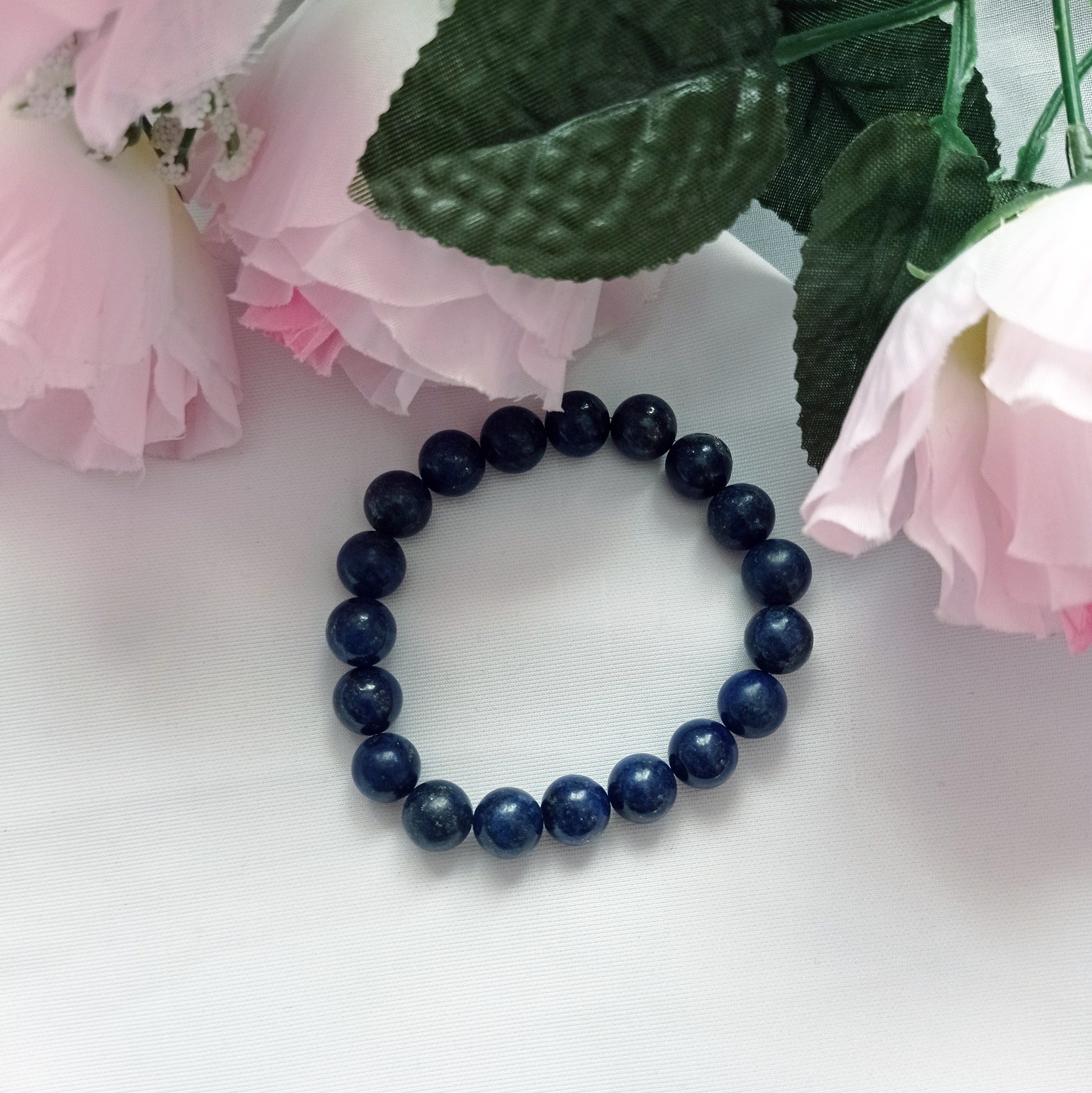 Lapis Lazuli Bracelet, Lapis Lazuli Stretch Bracelet | by nlanlaVictory-5