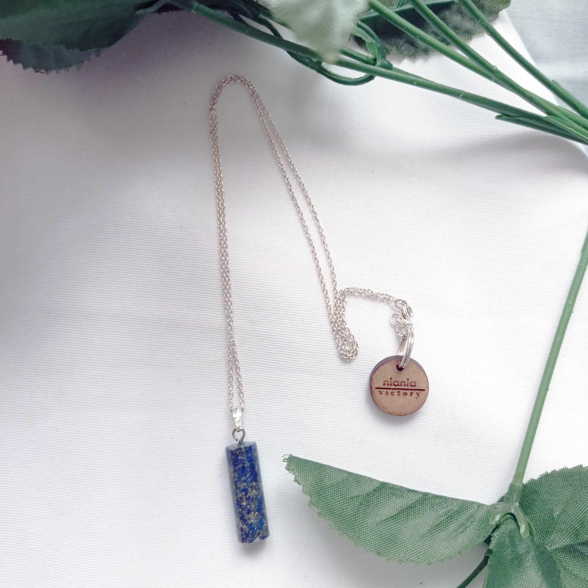 Lapis Lazuli Necklace, Lapis Lazuli Pendant, Sterling Silver Necklace, Gemstone Pendant Necklace | by nlanlaVictory-1
