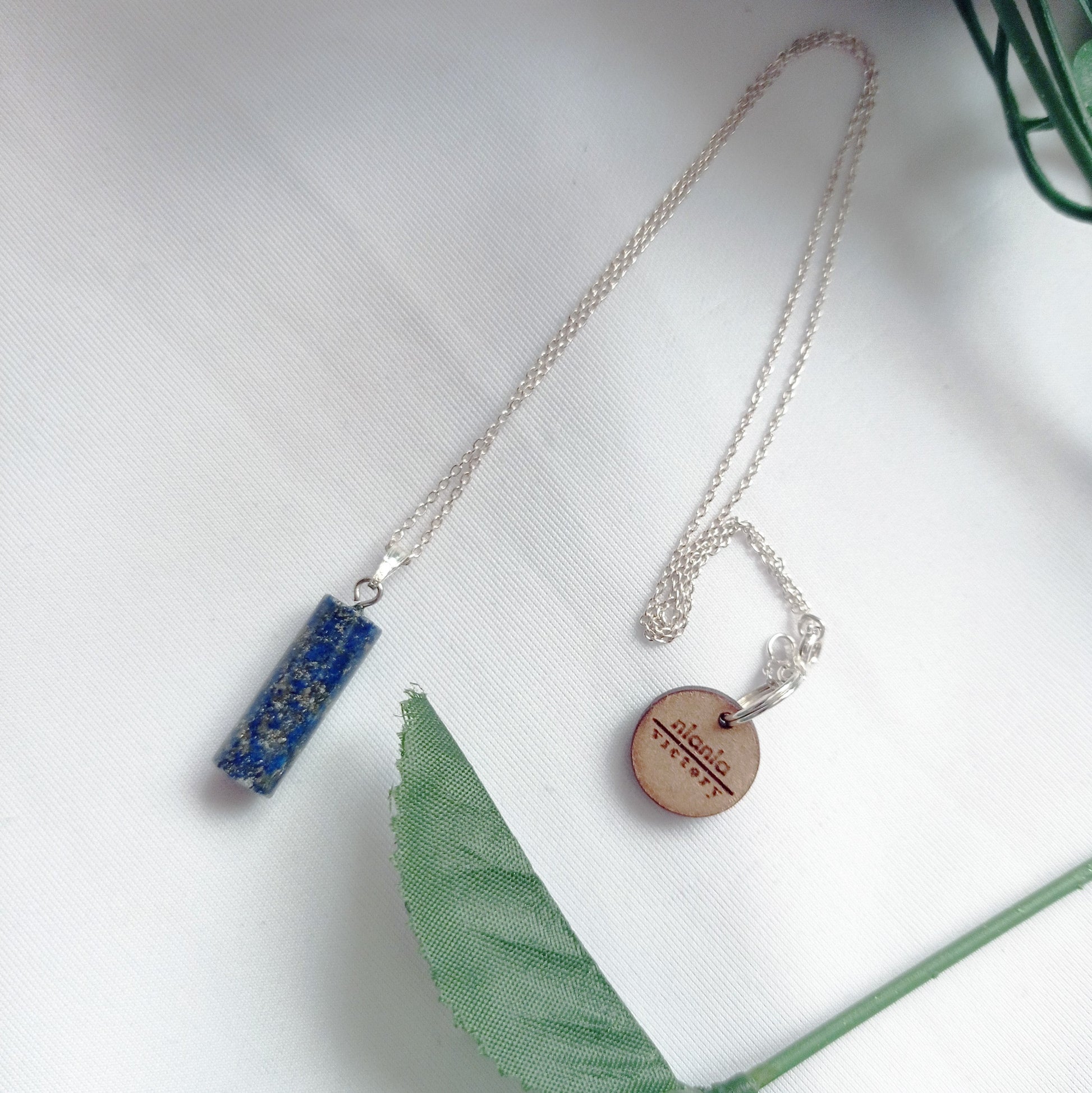 Lapis Lazuli Necklace, Lapis Lazuli Pendant, Sterling Silver Necklace, Gemstone Pendant Necklace | by nlanlaVictory-4