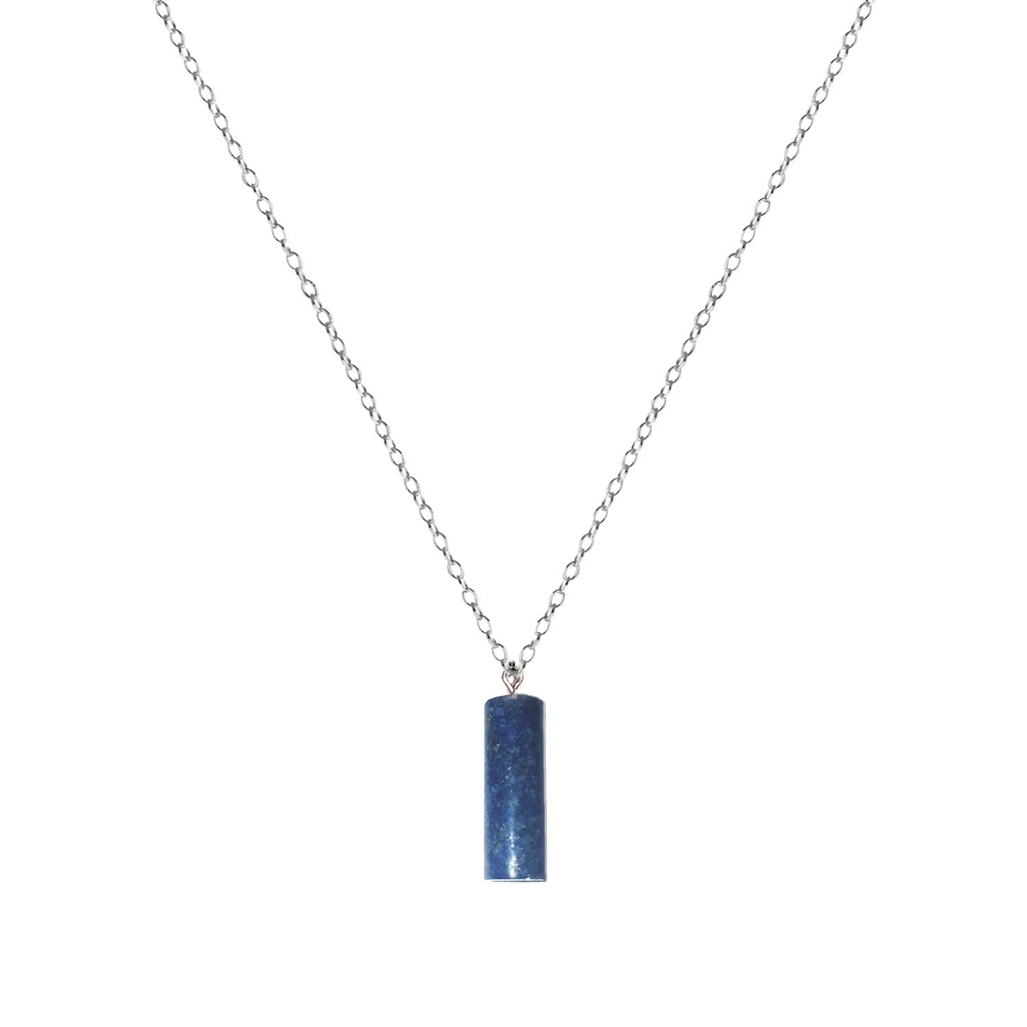 Lapis Lazuli Necklace, Lapis Lazuli Pendant, Sterling Silver Necklace, Gemstone Pendant Necklace | by nlanlaVictory-5