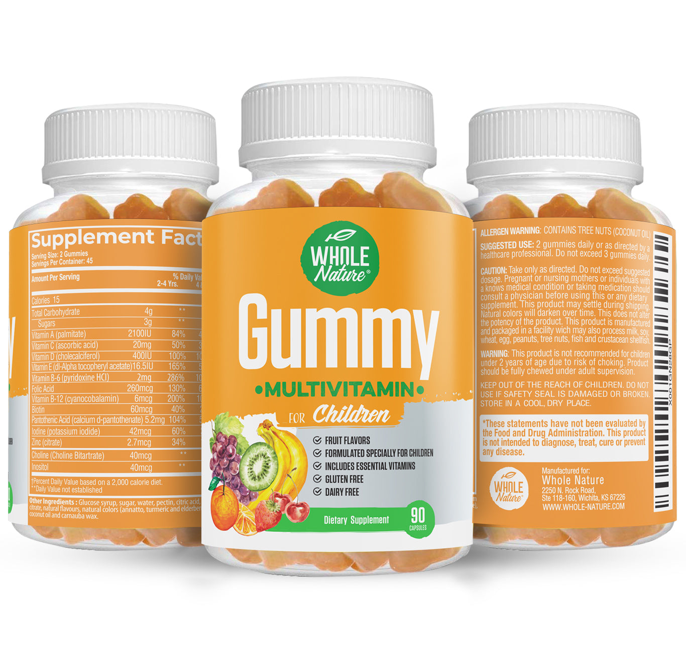 Whole Nature Children's Gummy Multivitamins-1