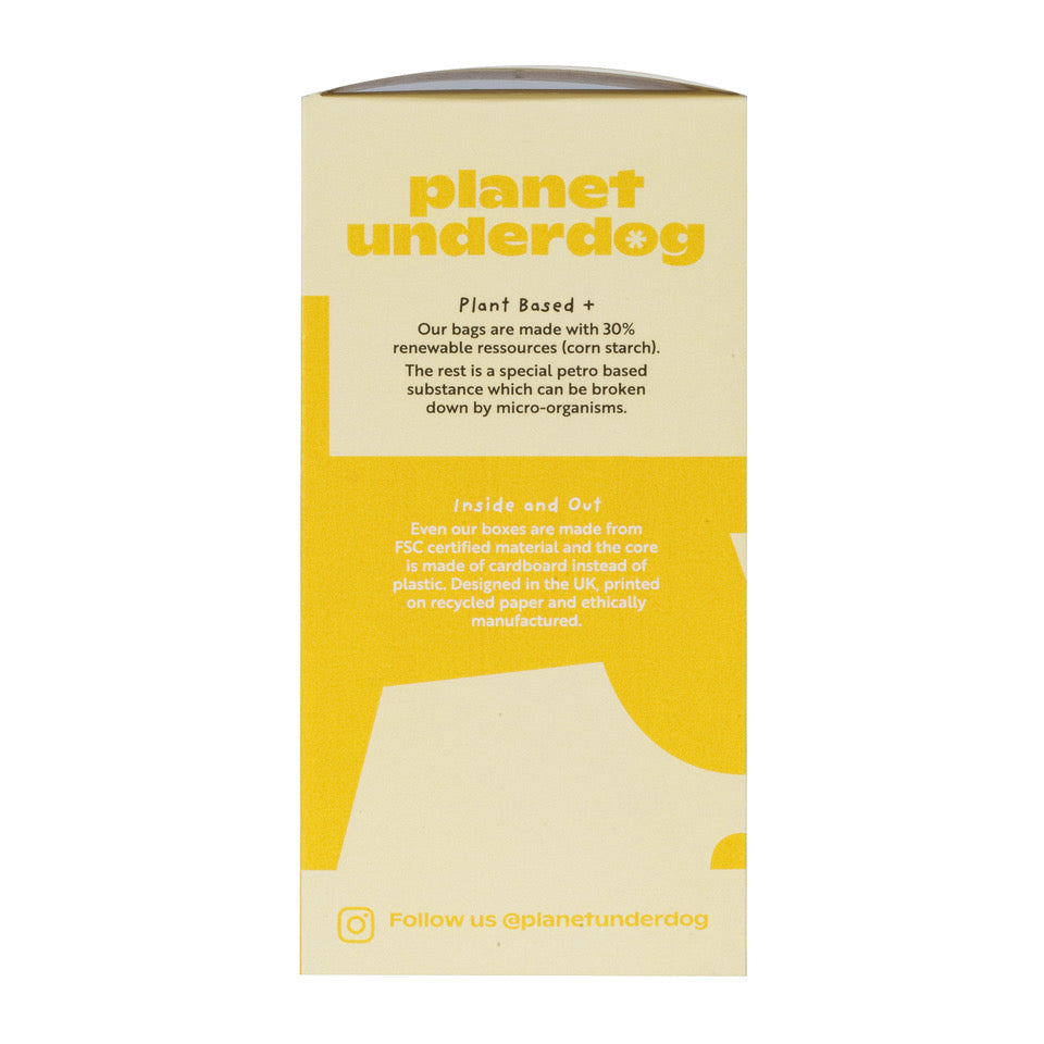120 Planet Underdog Compostable Dog Poop Bags - Yellow Box-2