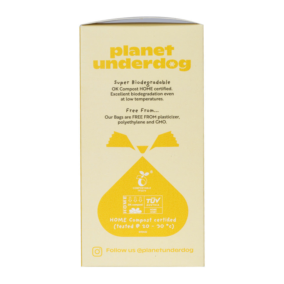 120 Planet Underdog Compostable Dog Poop Bags - Yellow Box-4