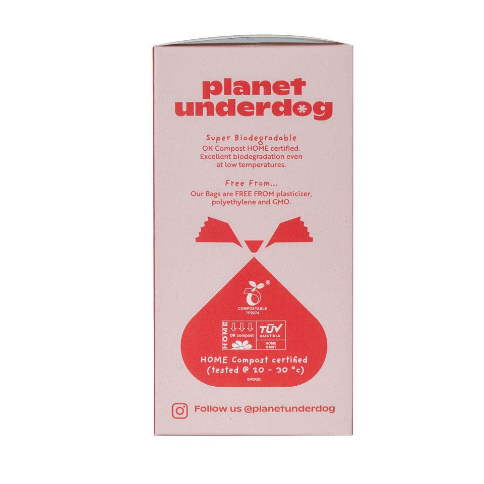 120 Planet Underdog Compostable Dog Poop Bags - Red Box-4