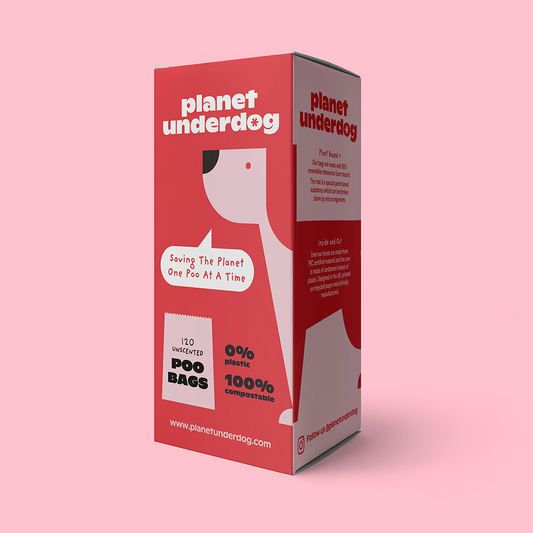 120 Planet Underdog Compostable Dog Poop Bags - Red Box-0