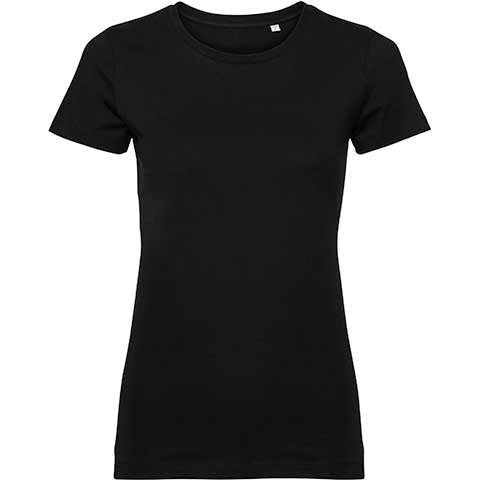 Russell Women's Authentic Tee Pure Organic - Black-0