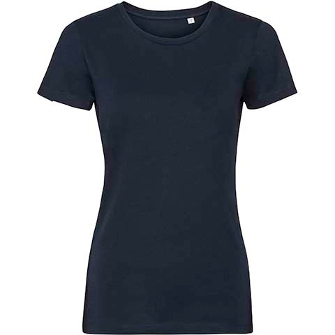 Russell Women's Authentic Tee Pure Organic - French Navy-0