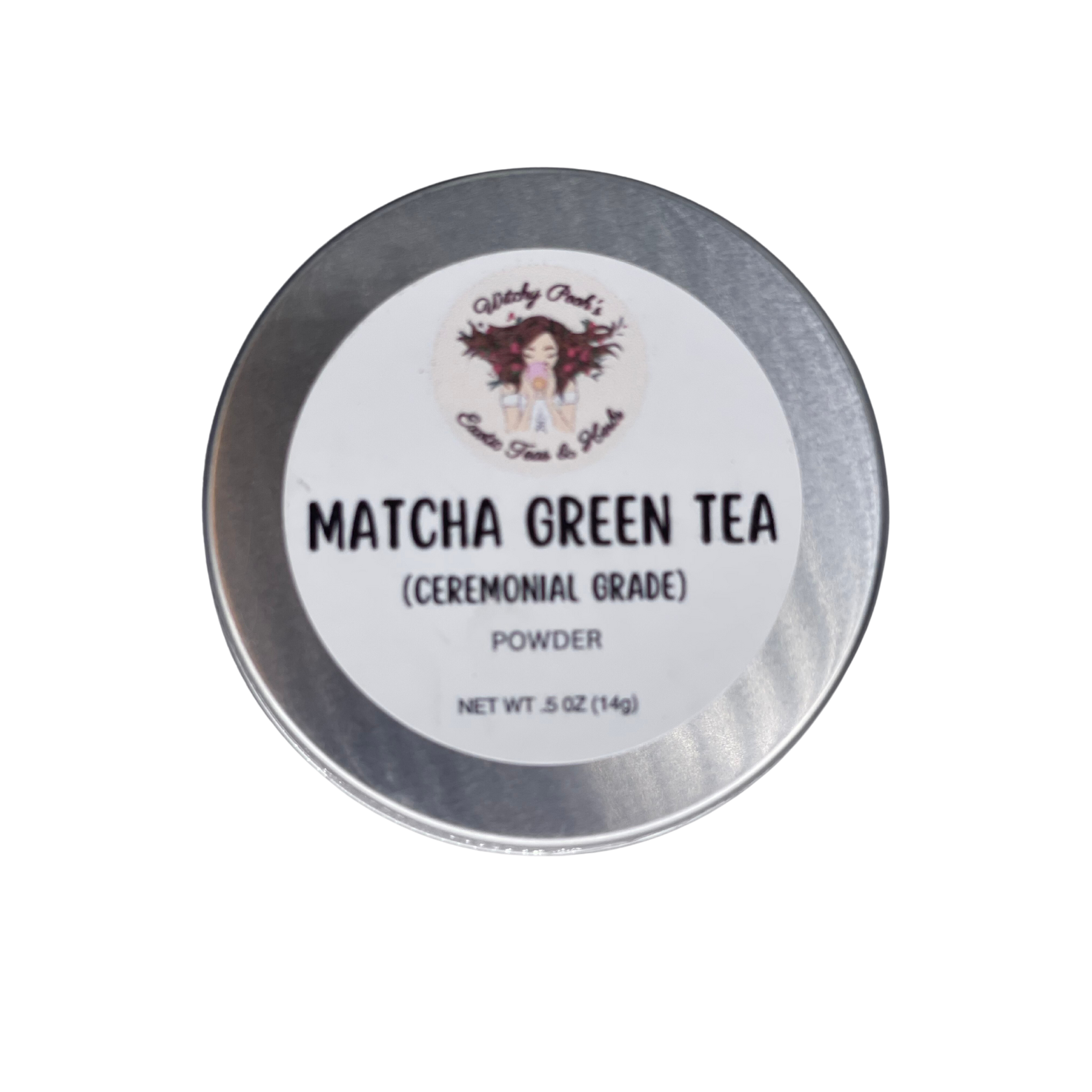 Witchy Pooh's Matcha Green Tea Powder, Ceremonial Grade, High Quality, Vibrate Green Color-1