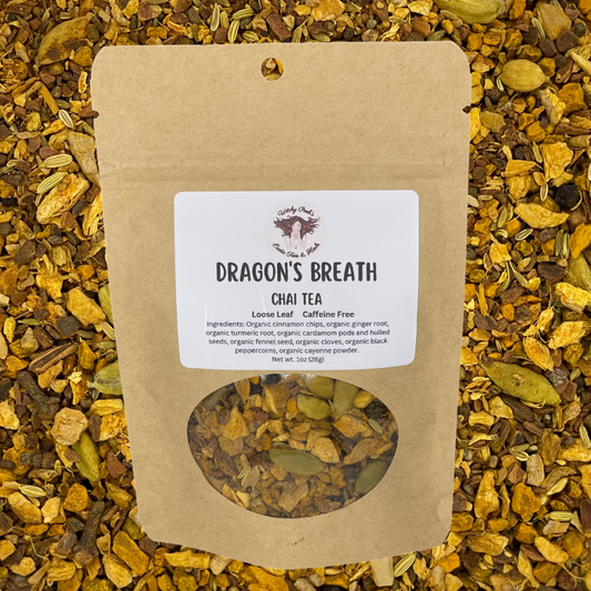 Witchy Pooh's Dragon's Breath Loose Leaf Spicy Chai Herbal Tea, Bloody Mary Mix, Caffeine Free-0