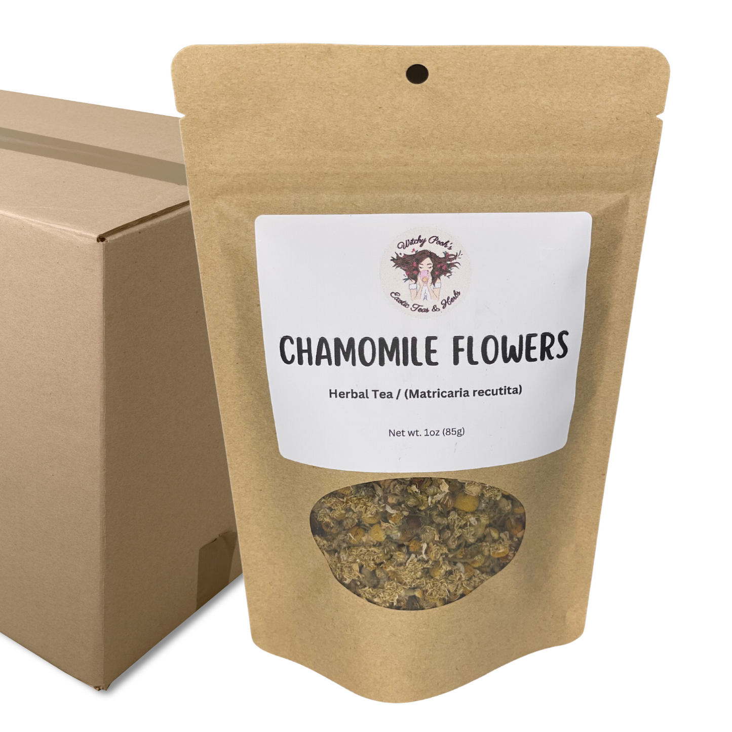 Witchy Pooh's Chamomile Flowers Loose Leaf Herbal Tea, Caffeine Free, For Stress Relief and Sleep Aid-17