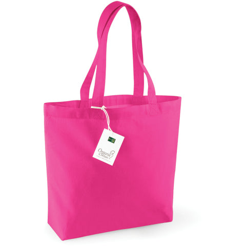 Westford Mill Organic Cotton Shopper - Fuchsia-0