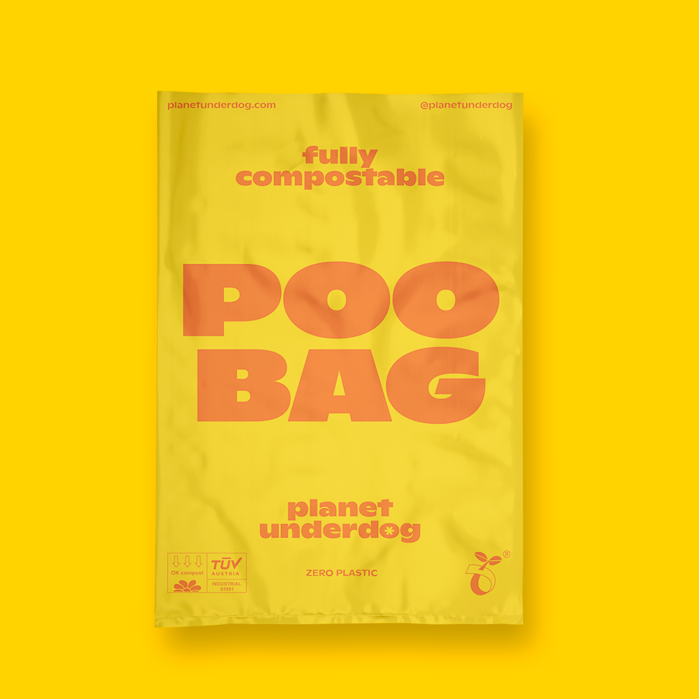 60 Planet Underdog Compostable Dog Poop Bags - Yellow Box-5