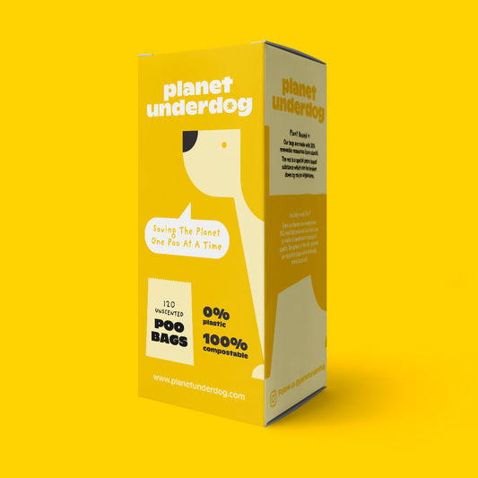 120 Planet Underdog Compostable Dog Poop Bags - Yellow Box-0
