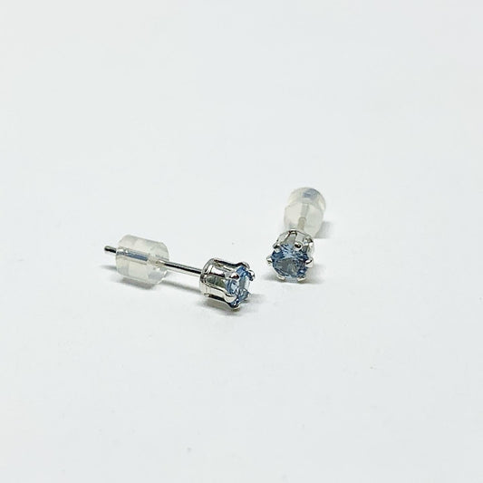 Aquamarine Birthstone Earrings - March Birthstone-0