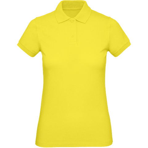 B&C Women's Inspire Organic Polo - Solar Yellow-0