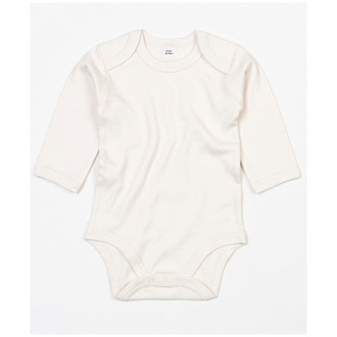 Babybugz Organic Long Sleeve Bodysuit - Natural-0