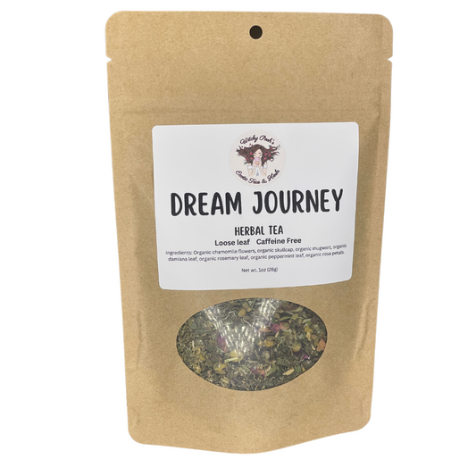 Witchy Pooh's Dream Journey Loose Leaf Organic Functional Tea to Sleep and Enhance Dreaming, Caffeine Free-0