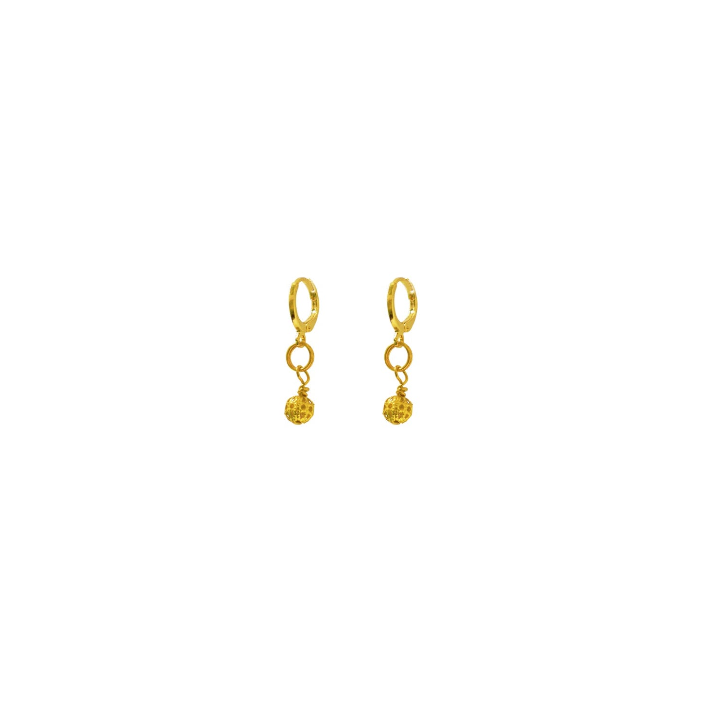 Gold Huggie Earrings, Filigree Huggie earrings, Chic Earrings, Elegant Huggie Ear Accessories | by lovedbynlanla-0