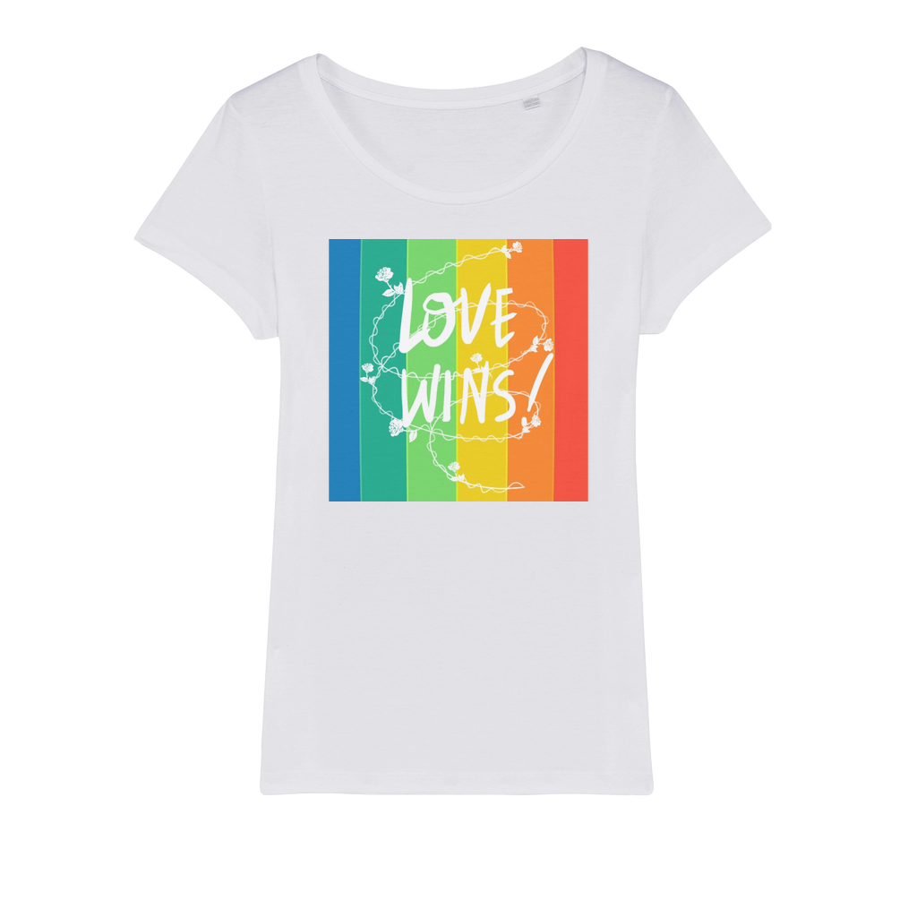 Love Wins Organic Jersey Womens T-Shirt-4