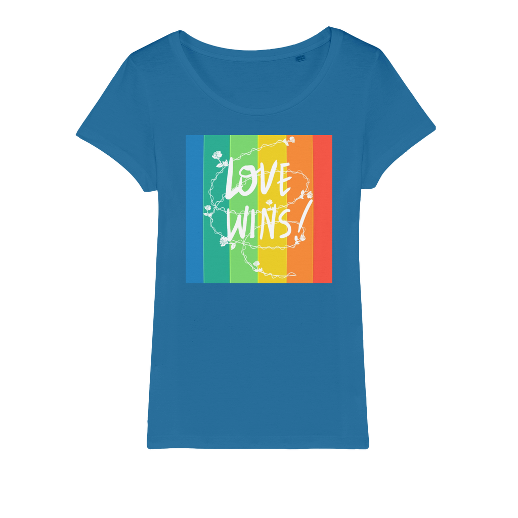 Love Wins Organic Jersey Womens T-Shirt-9