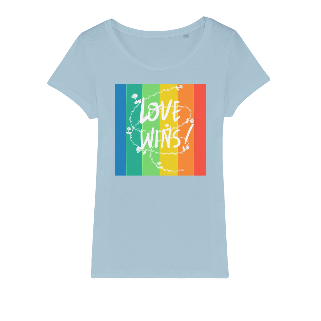 Love Wins Organic Jersey Womens T-Shirt-13