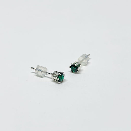Emerald Birthstone Earrings - May Birthstone-0