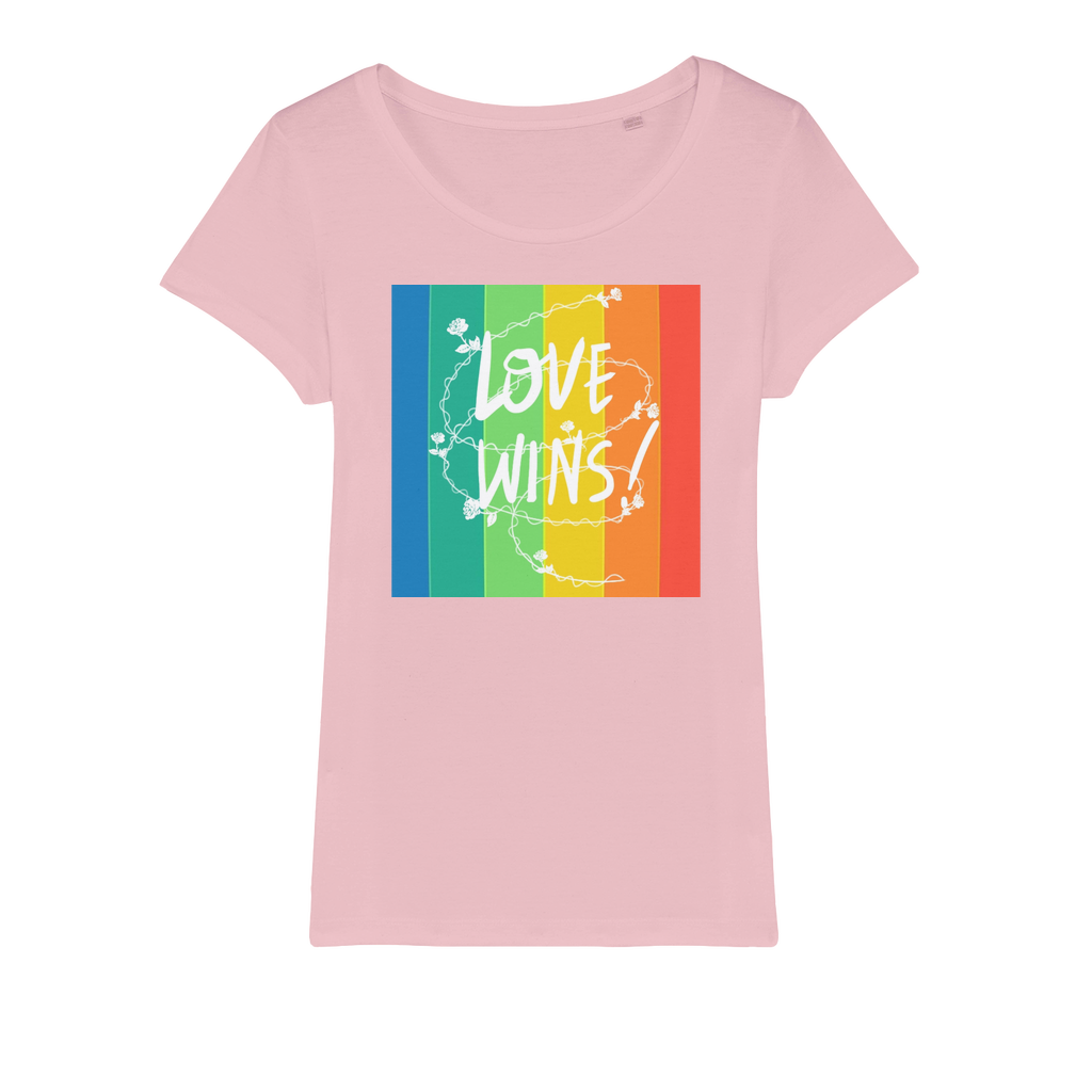 Love Wins Organic Jersey Womens T-Shirt-8