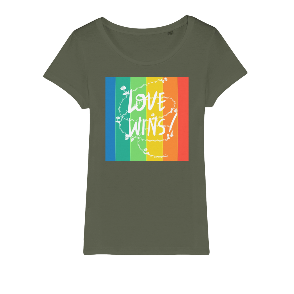 Love Wins Organic Jersey Womens T-Shirt-6