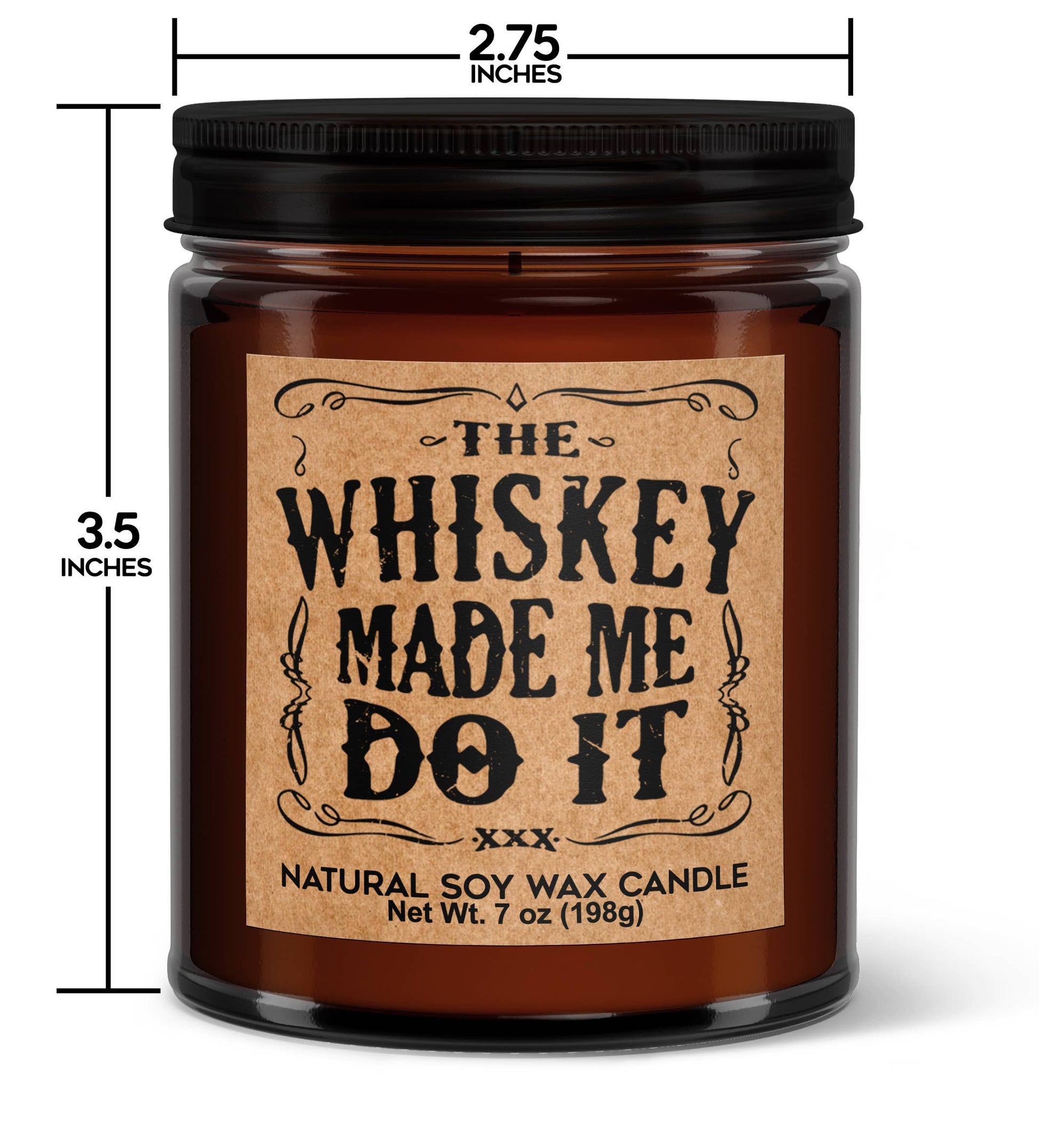 The Whiskey Made Me Do It Soy Candle - Votive Soy Candle-1