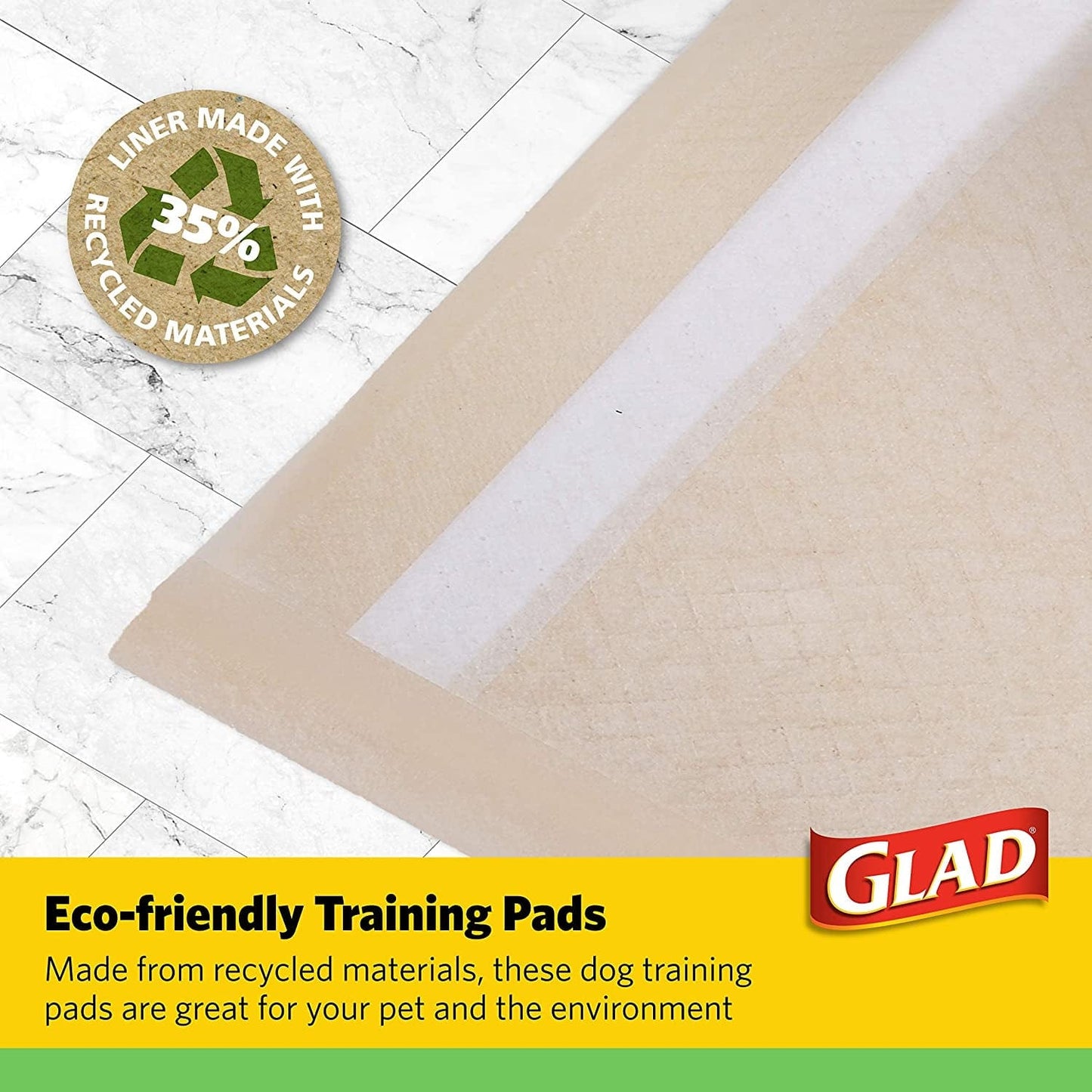 🐶 Glad Eco-Friendly Absorbent Dog Training Pads 🌍-3