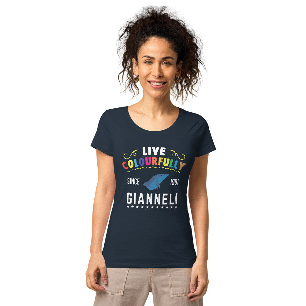 LIVE COLOURFULLY Women’s Basic Organic T-shirt by Gianneli-5