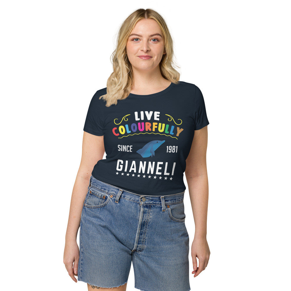 LIVE COLOURFULLY Women’s Basic Organic T-shirt by Gianneli-1