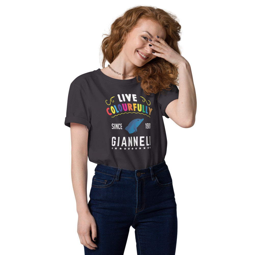 LIVE COLOURFULLY Unisex Organic Cotton T-shirt by Gianneli-12