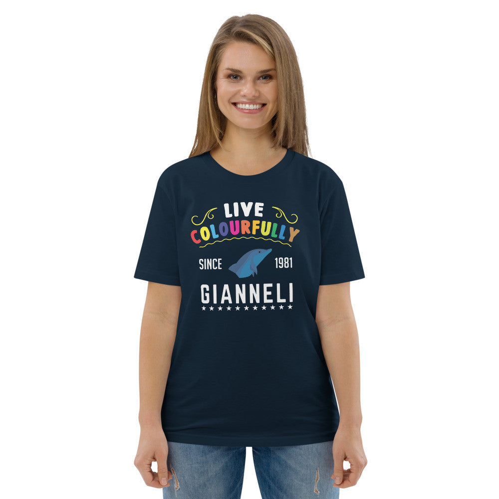 LIVE COLOURFULLY Unisex Organic Cotton T-shirt by Gianneli-3