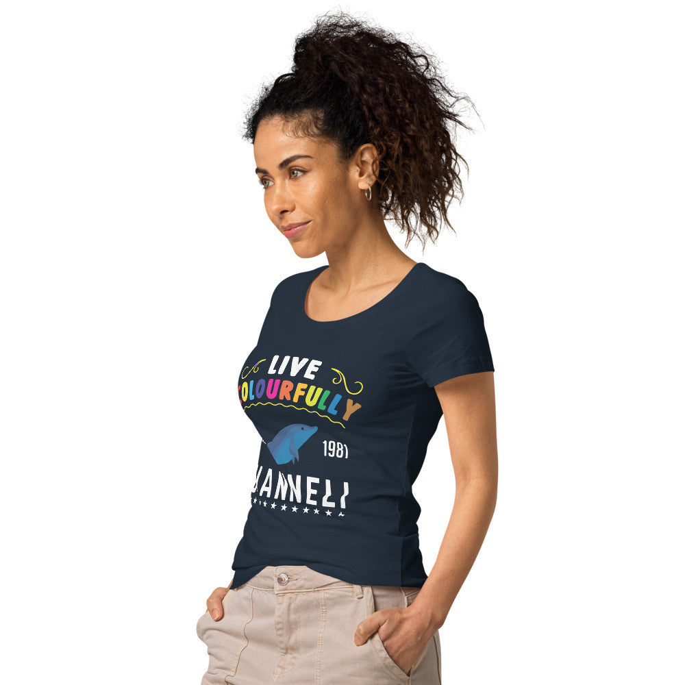 LIVE COLOURFULLY Women’s Basic Organic T-shirt by Gianneli-8